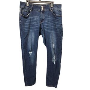 1826 Jeans Women's 28 Distressed Blue Skinny Jeans Denim Stretch
